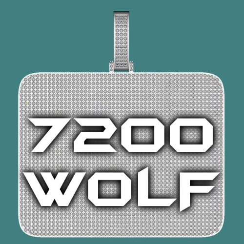 CUSTOM LETTER NECKLACE 3D BIG SQUARE