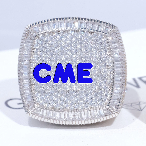 CUSTOM LETTER 3D ICED RING