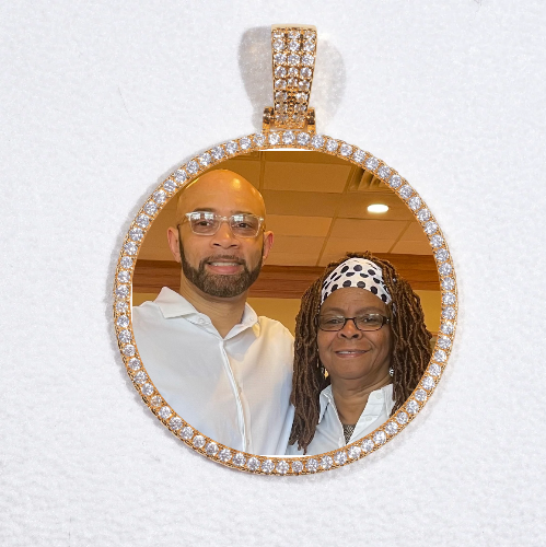 MEDIUM 3D CIRCLE CUSTOM PICTURE PENDANT