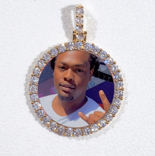3D CIRCLE CUSTOM PICTURE PENDANT SMALL SIZE