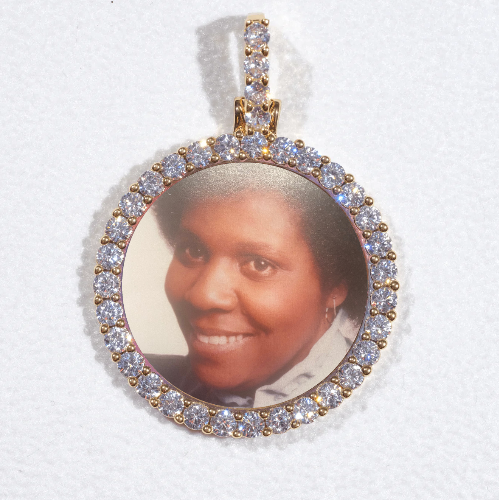 3D CIRCLE CUSTOM PICTURE PENDANT SMALL SIZE