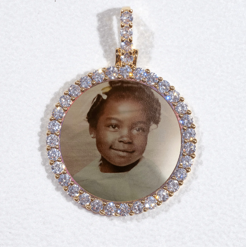 3D CIRCLE CUSTOM PICTURE PENDANT SMALL SIZE