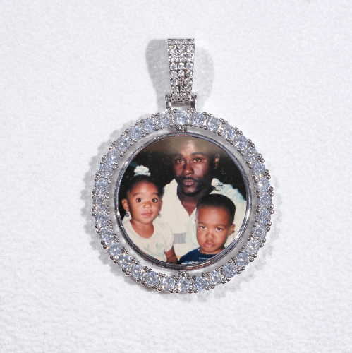3D Spinning 2-Faced Custom Picture Pendant