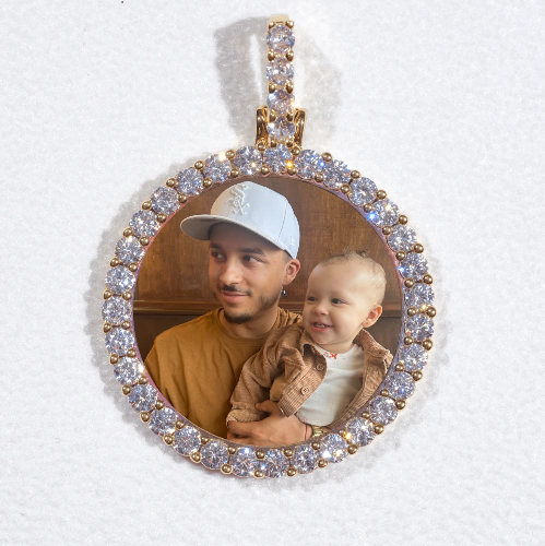 3D CIRCLE CUSTOM PICTURE PENDANT SMALL SIZE