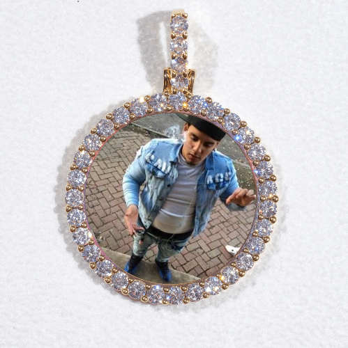 3D CIRCLE CUSTOM PICTURE PENDANT SMALL SIZE