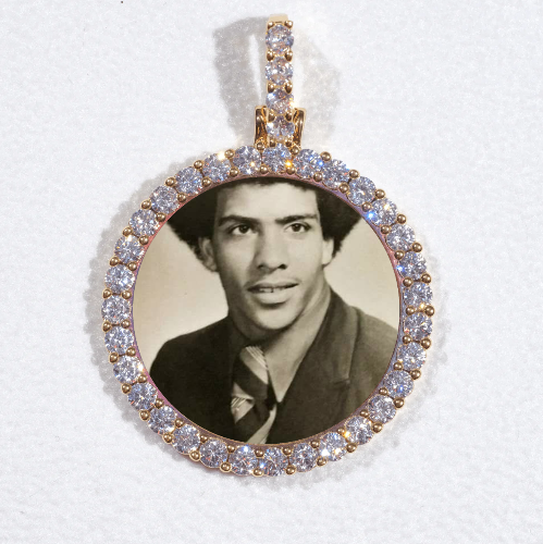 3D CIRCLE CUSTOM PICTURE PENDANT SMALL SIZE