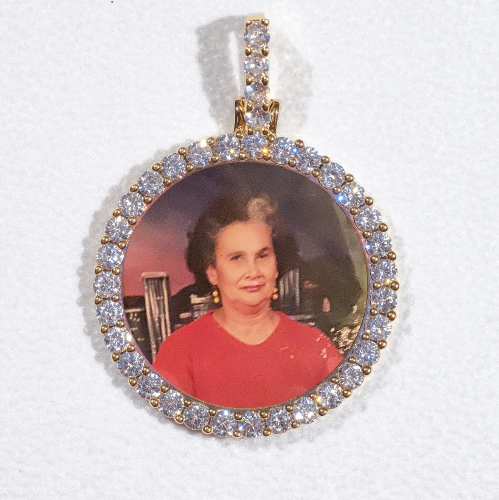 3D CIRCLE CUSTOM PICTURE PENDANT SMALL SIZE