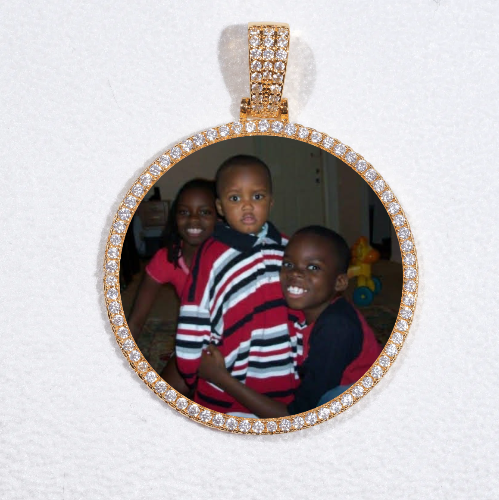 MEDIUM 3D CIRCLE CUSTOM PICTURE PENDANT