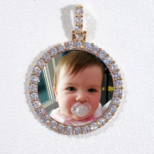 3D CIRCLE CUSTOM PICTURE PENDANT SMALL SIZE