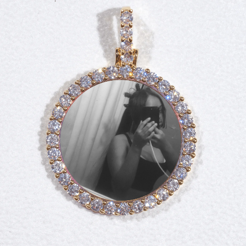 3D CIRCLE CUSTOM PICTURE PENDANT SMALL SIZE