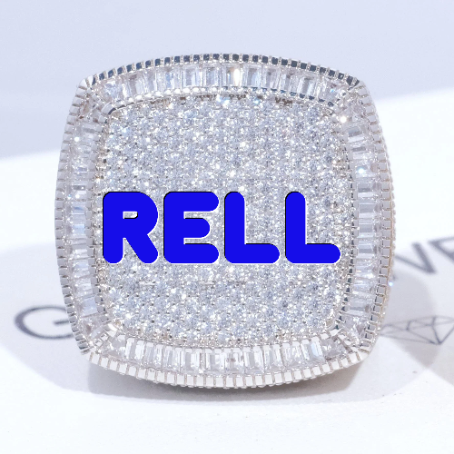 CUSTOM LETTER 3D ICED RING