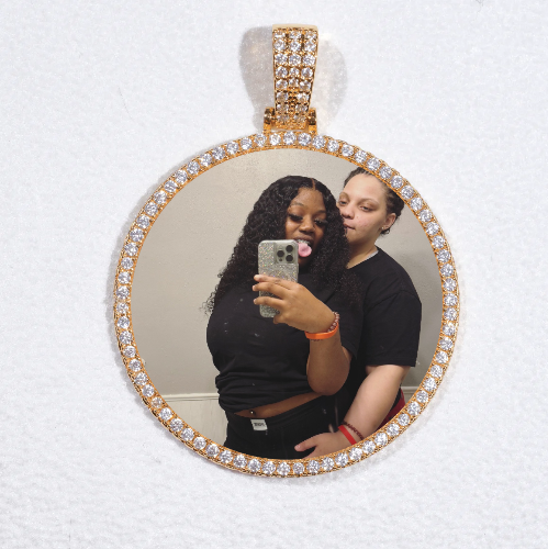 MEDIUM 3D CIRCLE CUSTOM PICTURE PENDANT