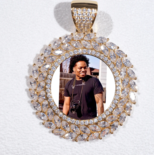 Large 3D Wheat Ear Custom Picture Pendant