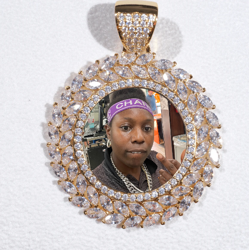 Large 3D Wheat Ear Custom Picture Pendant