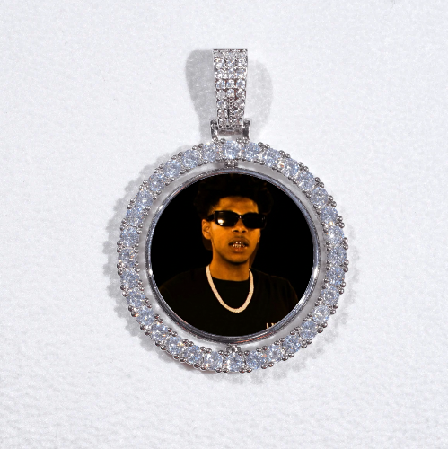 3D Spinning 2-Faced Custom Picture Pendant