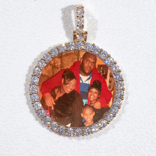3D CIRCLE CUSTOM PICTURE PENDANT SMALL SIZE