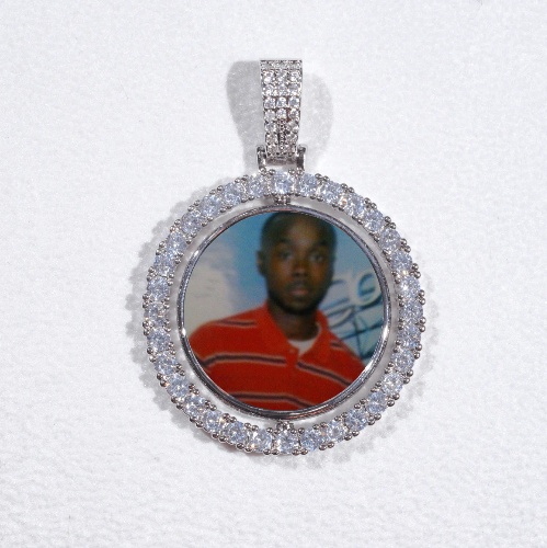 3D Spinning 2-Faced Custom Picture Pendant