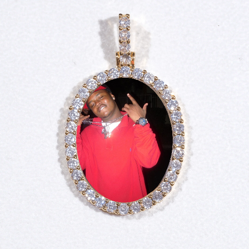 3D Oval Custom Picture Pendant