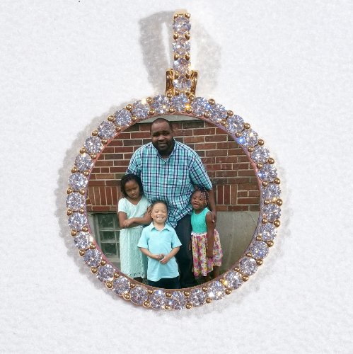 3D CIRCLE CUSTOM PICTURE PENDANT SMALL SIZE