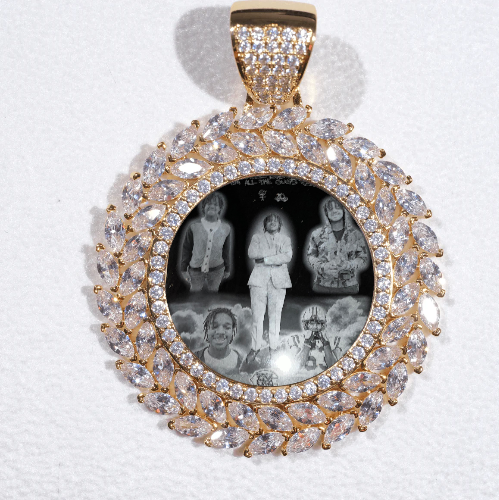 Large 3D Wheat Ear Custom Picture Pendant