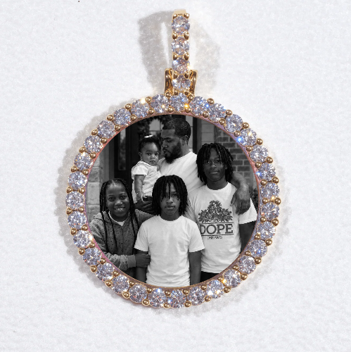 3D CIRCLE CUSTOM PICTURE PENDANT SMALL SIZE