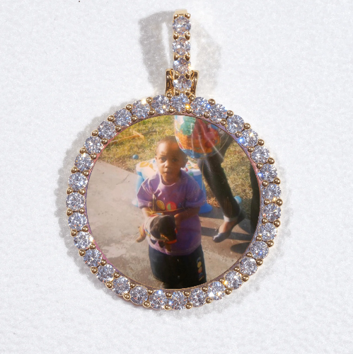 3D CIRCLE CUSTOM PICTURE PENDANT SMALL SIZE