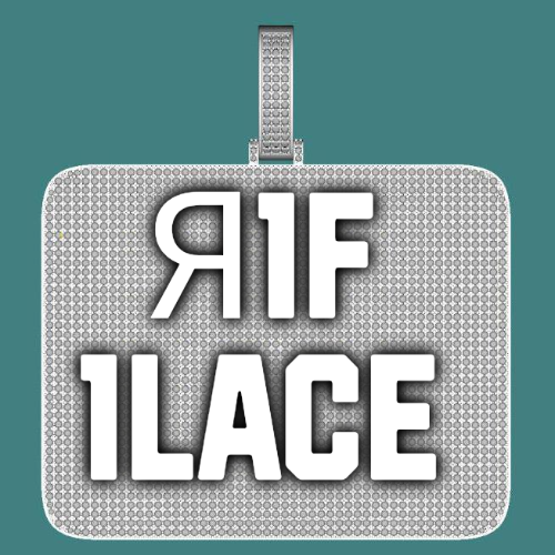 CUSTOM LETTER NECKLACE 3D BIG SQUARE