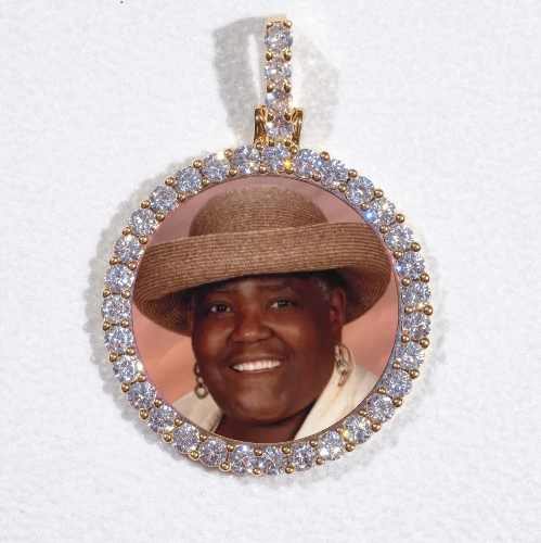 3D CIRCLE CUSTOM PICTURE PENDANT SMALL SIZE