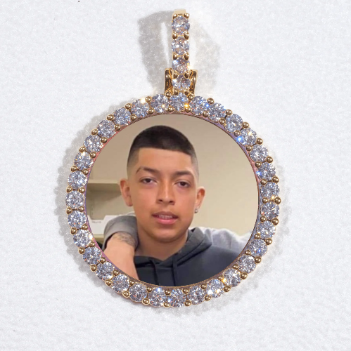 3D CIRCLE CUSTOM PICTURE PENDANT SMALL SIZE
