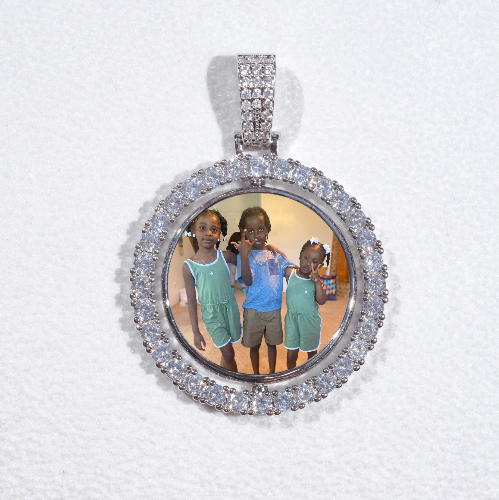 3D Spinning 2-Faced Custom Picture Pendant