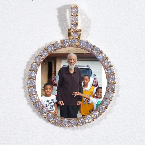 3D CIRCLE CUSTOM PICTURE PENDANT SMALL SIZE