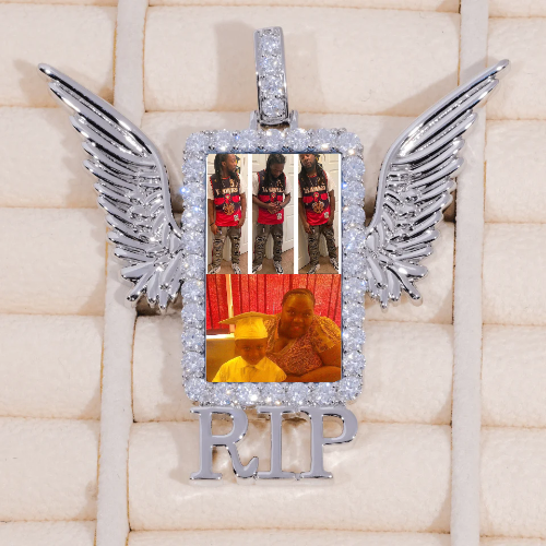 RIP WING 3D CUSTOM PICTURE PENDANT