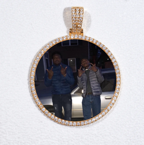 MEDIUM 3D CIRCLE CUSTOM PICTURE PENDANT
