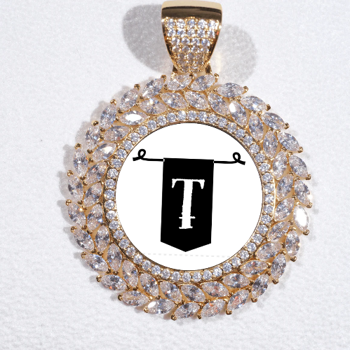 Large 3D Wheat Ear Custom Picture Pendant