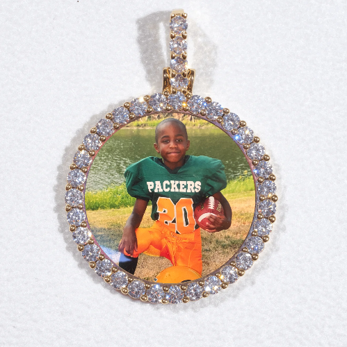 3D CIRCLE CUSTOM PICTURE PENDANT SMALL SIZE