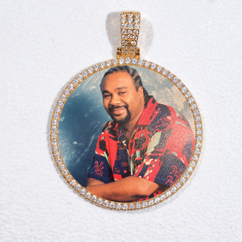 MEDIUM 3D CIRCLE CUSTOM PICTURE PENDANT