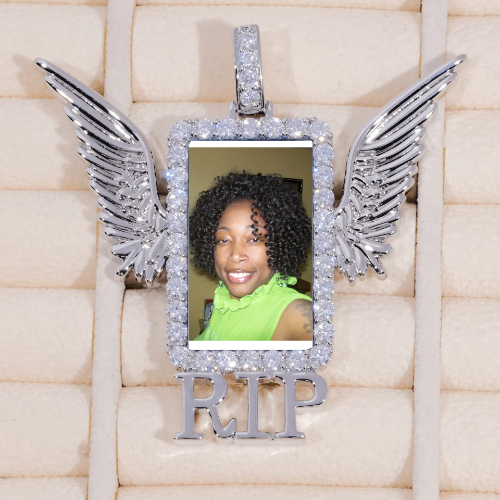 RIP WING 3D CUSTOM PICTURE PENDANT