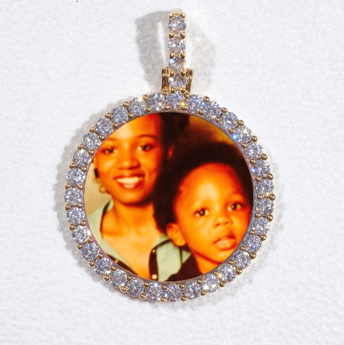 3D CIRCLE CUSTOM PICTURE PENDANT SMALL SIZE
