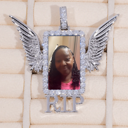 RIP WING 3D CUSTOM PICTURE PENDANT