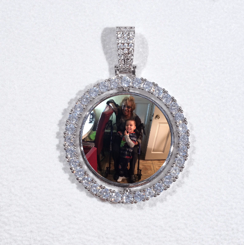 3D Spinning 2-Faced Custom Picture Pendant