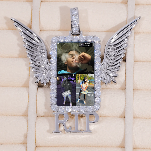 RIP WING 3D CUSTOM PICTURE PENDANT