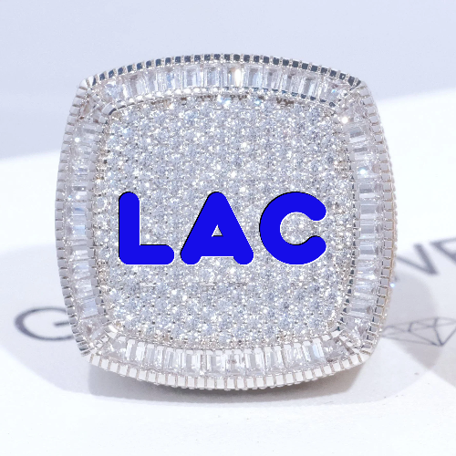CUSTOM LETTER 3D ICED RING