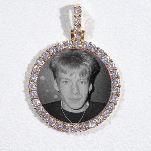 3D CIRCLE CUSTOM PICTURE PENDANT SMALL SIZE