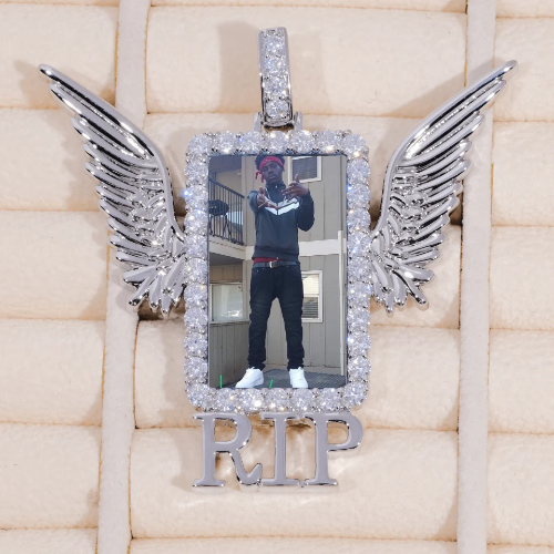RIP WING 3D CUSTOM PICTURE PENDANT