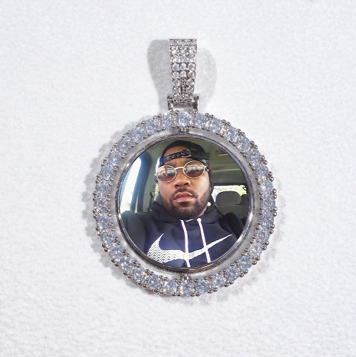 3D Spinning 2-Faced Custom Picture Pendant
