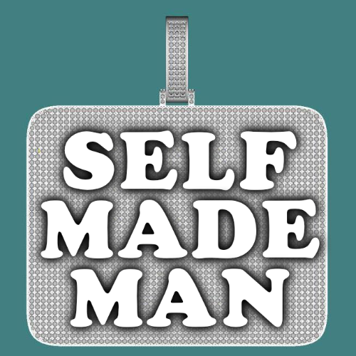 CUSTOM LETTER NECKLACE 3D BIG SQUARE