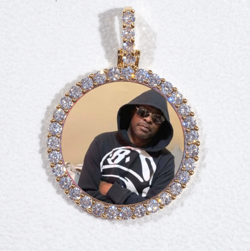 3D CIRCLE CUSTOM PICTURE PENDANT SMALL SIZE