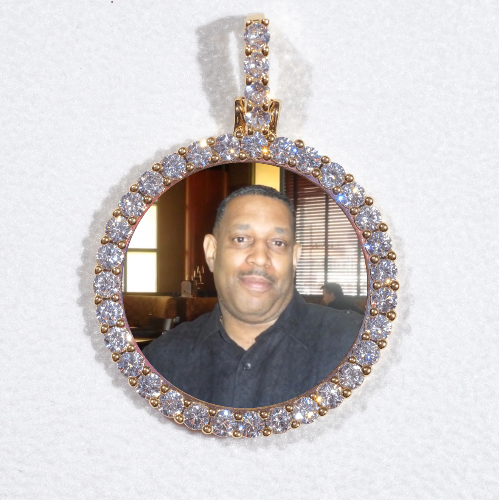 3D CIRCLE CUSTOM PICTURE PENDANT SMALL SIZE