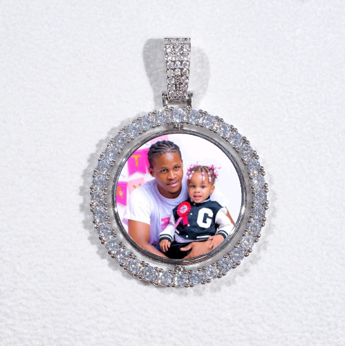 3D Spinning 2-Faced Custom Picture Pendant