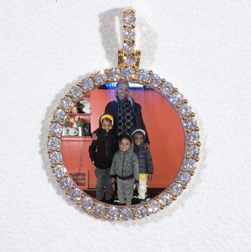 3D CIRCLE CUSTOM PICTURE PENDANT SMALL SIZE